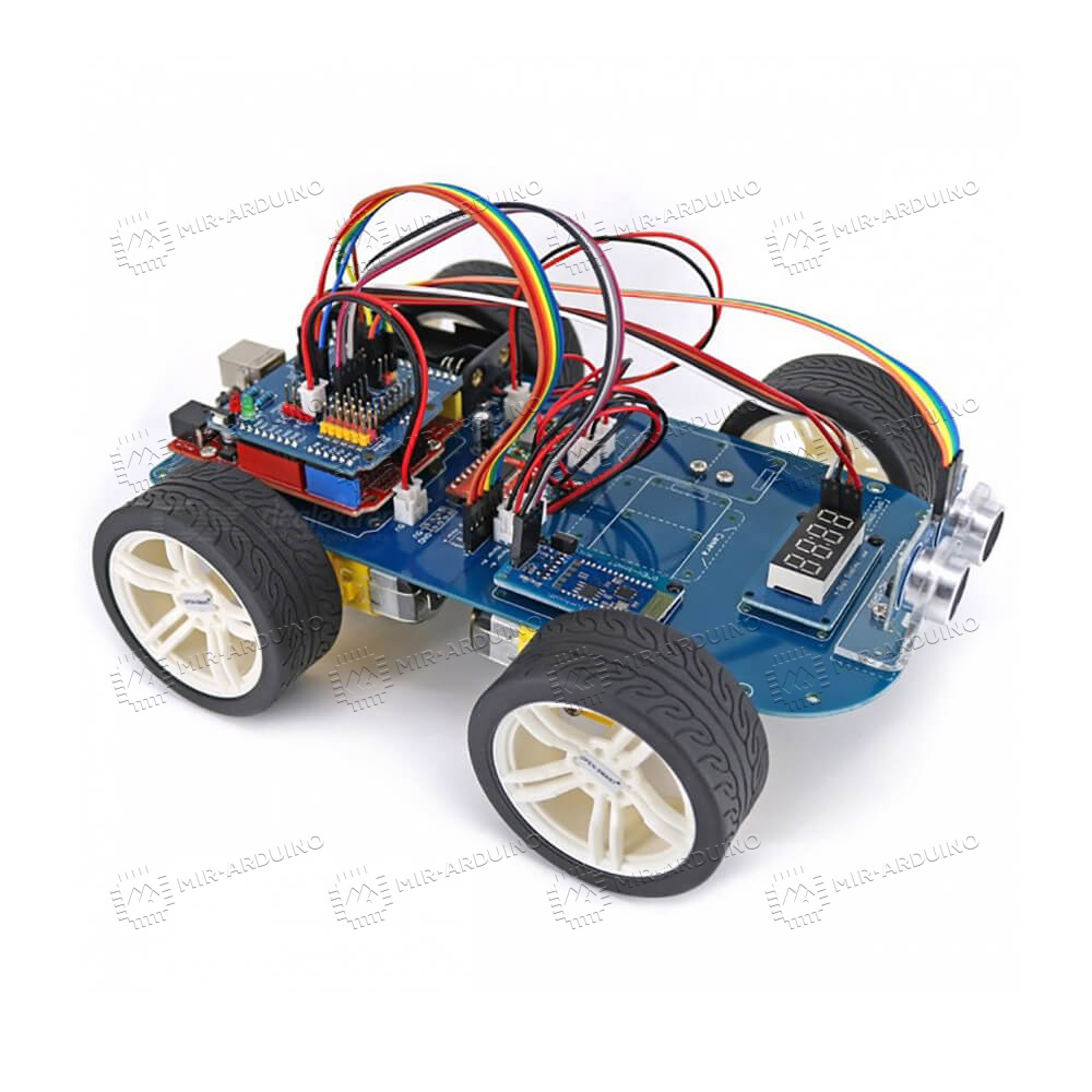 Купить набор для моделирования Ардуино (Arduino) 4WD Smart Car в Челябинске,  цена 4380 рублей в Mir-arduino.ru