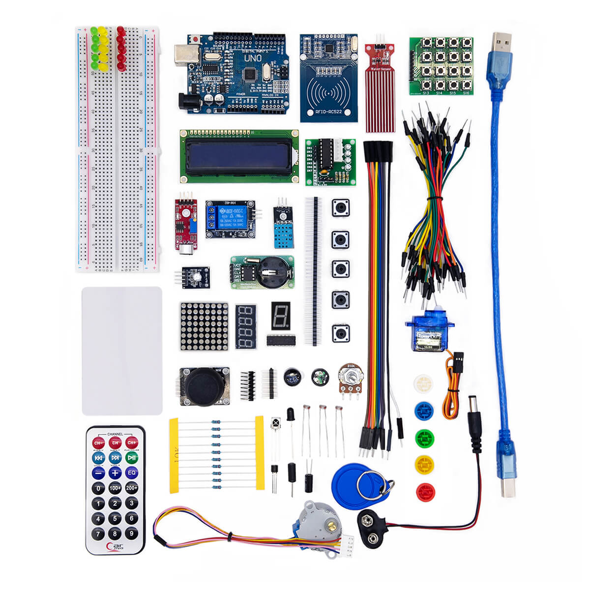 Набор для моделирования Ардуино (Arduino UNO R3) 9V Maximum KIT с RFID  модулем